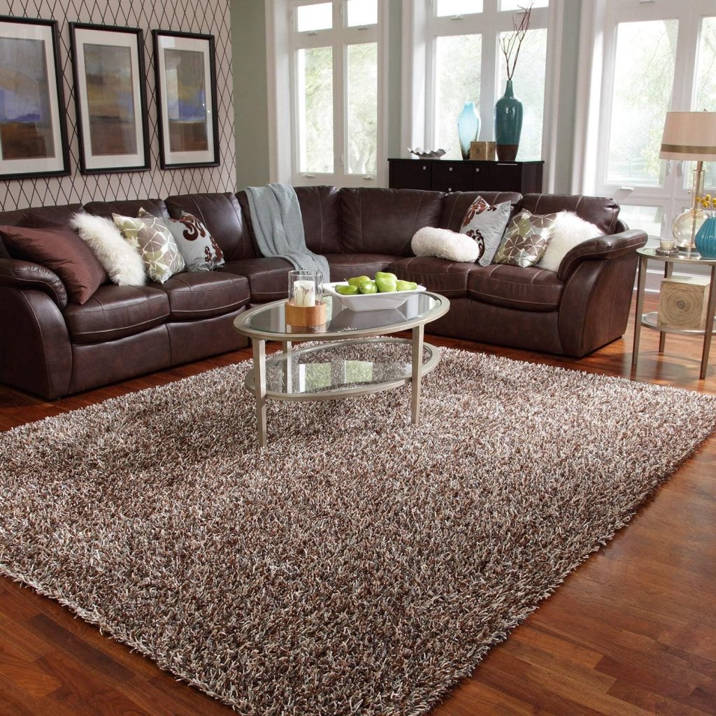 correct size rug for sectional couch