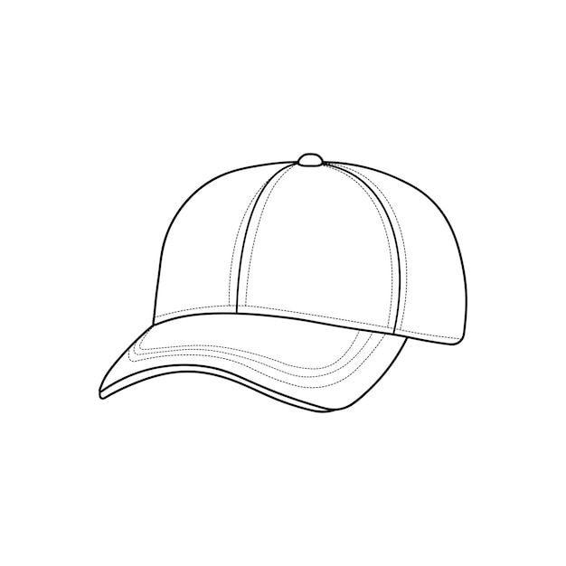 baseball cap drawing