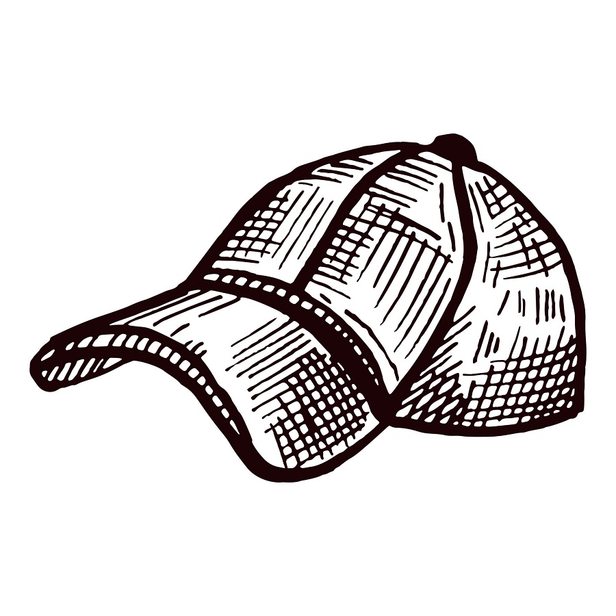 draw a baseball cap