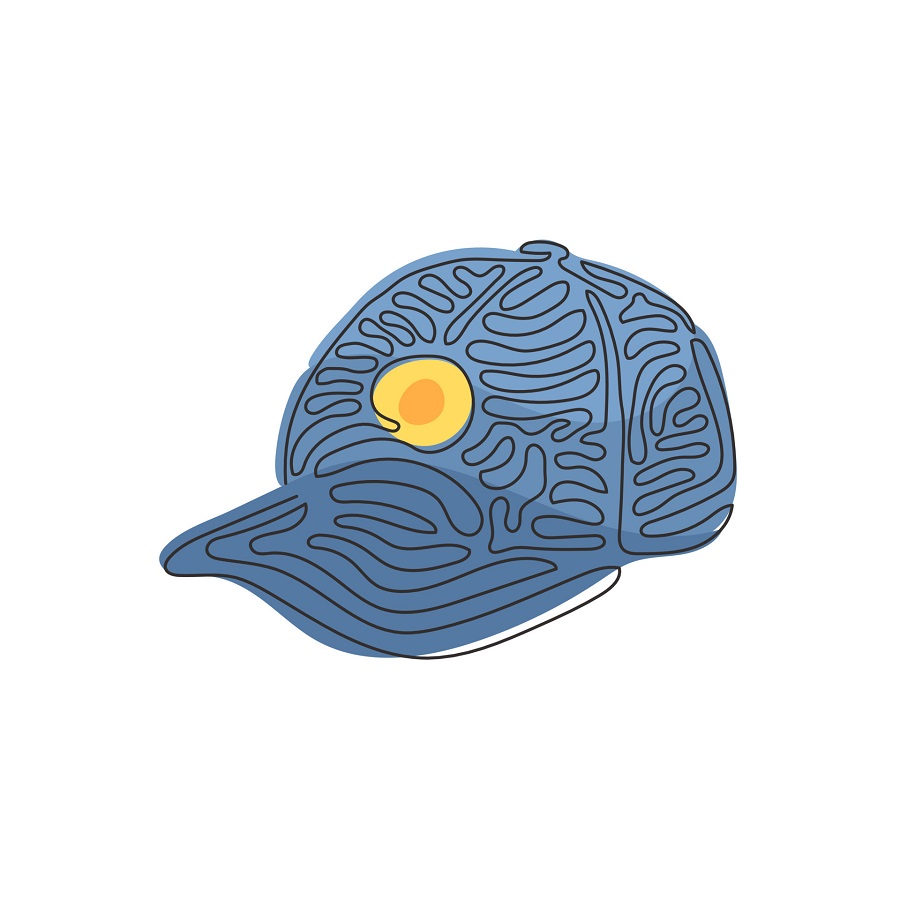 draw a baseball cap