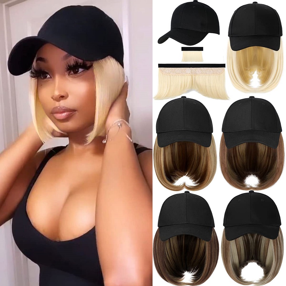 baseball cap hairstyles medium length hair