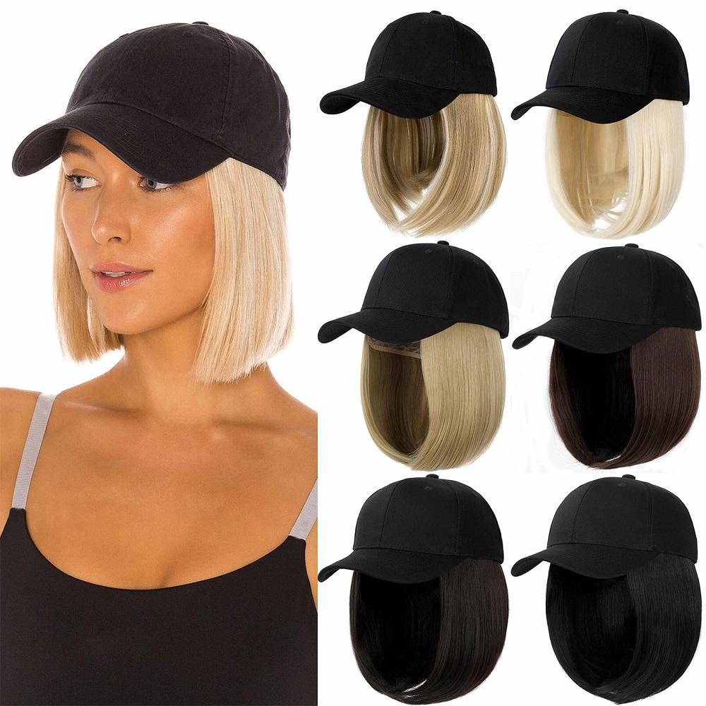 baseball cap hairstyles medium length hair