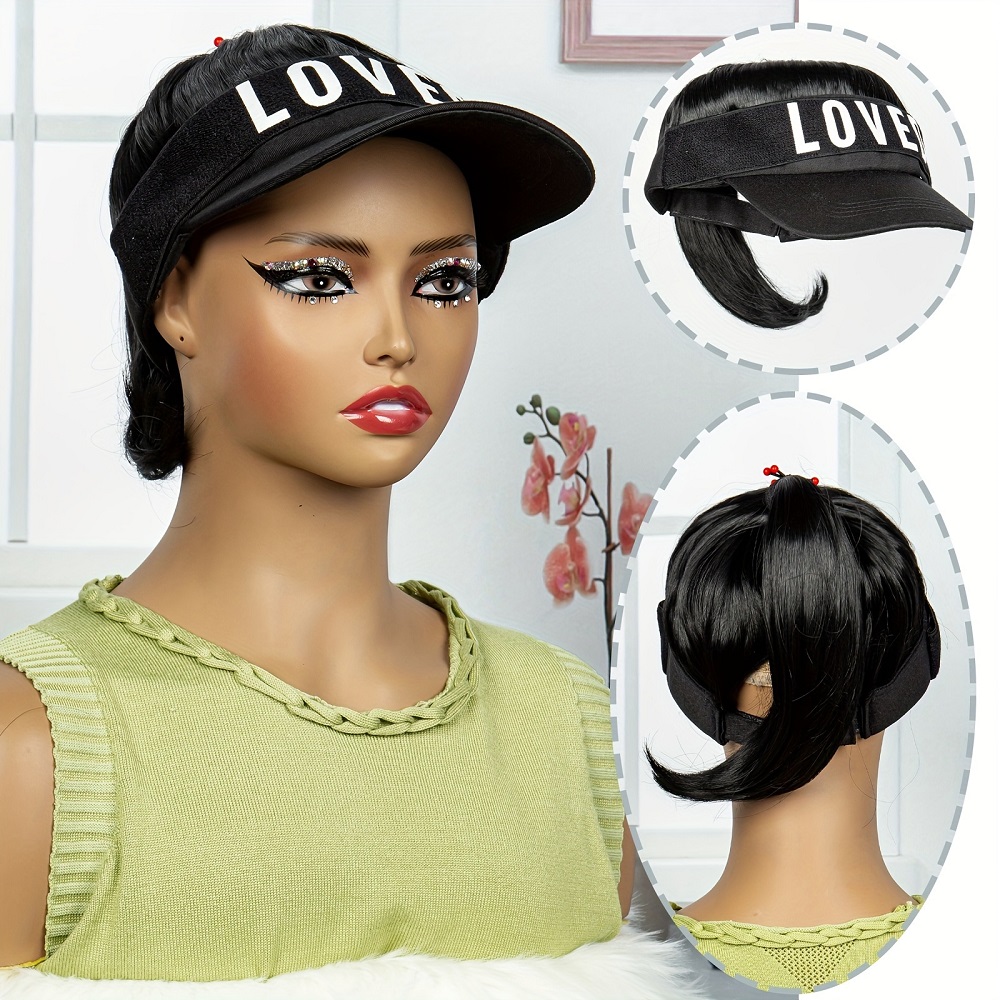 how to wear a baseball cap girl with short hair
