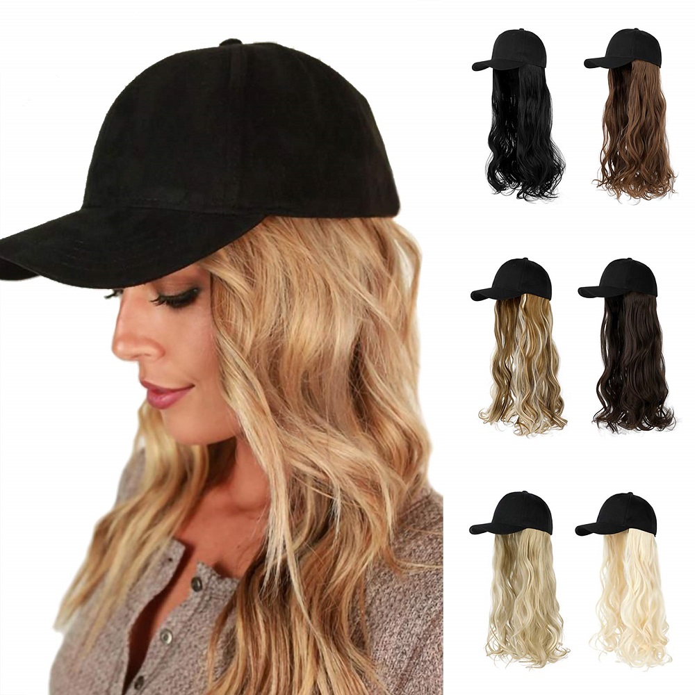 long hair baseball cap