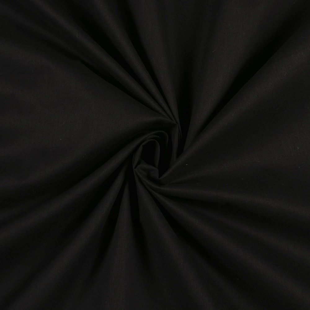 black cotton fabric